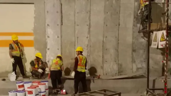  Укрепление тоннеля нового скоростного шоссе Рэньму